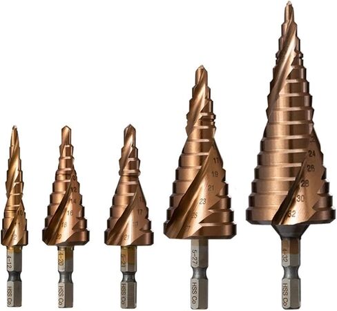 M35 Cobalt Step Drill Bit Cone Metal Tool Hole 1PCS (4-20mm (9 Step)) in Saudi Arabia