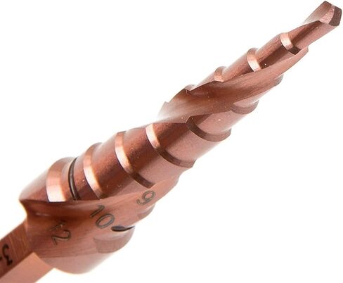 M35 Cobalt Step Drill Bit Cone Metal Tool Hole 1PCS (4-20mm (9 Step)) in Saudi Arabia
