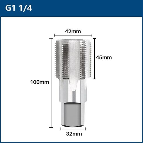 Taper Tap Tap Pipe G1/8 1/2 3/4 1 Taper Pipe TAP Metal Screw Thread Contrad Tows Screal Tap Thering Towsing 1PCS (G1-1I2) in Saudi Arabia