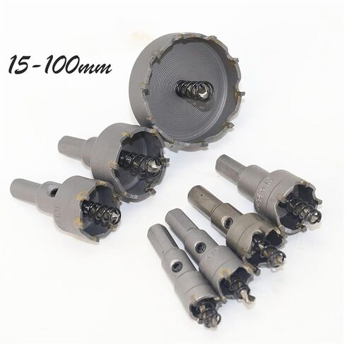 Core Drill Bit Carbide Steel 15-100mm Hole Saw Cutter Bit for Stainless Steel Plate Iron Metal Cutting Drilling Power Tools 1Pcs(40mm) in Saudi Arabia