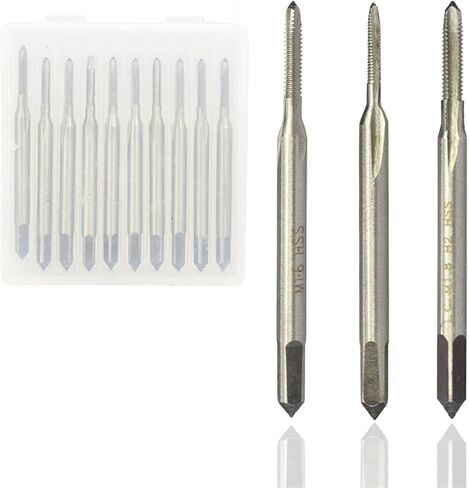 M1-M1.8 Thread Tab Tap Drill 6542 مستقيمة ثقب المسمار المسمار الفلوت المستقيم حفر الماكينة. in Saudi Arabia