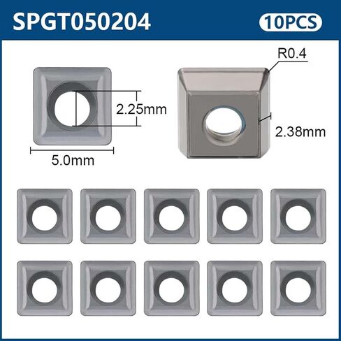 حفر البت كاربايد إدراج حفر الحفر القابل للحفر القابل للمعادن لإدراج المعدن 10pcs (SPGT090408) in Saudi Arabia