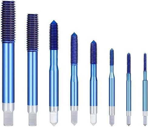 Fluteless Forming Machine Taps M2-M12 Blue Coated Thread Tap Metric Tap Drill Extrusion Taps 1Pcs(M2.5x0.45) in Saudi Arabia