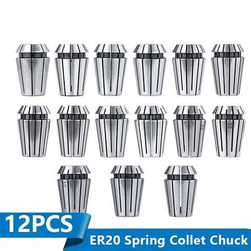 ER20 SPRING COLLET Chuck 1-12mm Router Spring Chuck for Engraving Machine Collet Chuck Set Set Set 1Set in Saudi Arabia