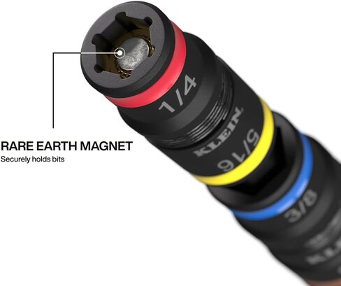 أدوات Klein 32914HD 14-in-1 مجموعة المقبس المقبس المصنفة ، وأحجام SAE و METR ، ومقبس مغناطيسي مع 12 برامج تشغيل سداسية وحامل بت ، ومقبض وسادة. in Kuwait