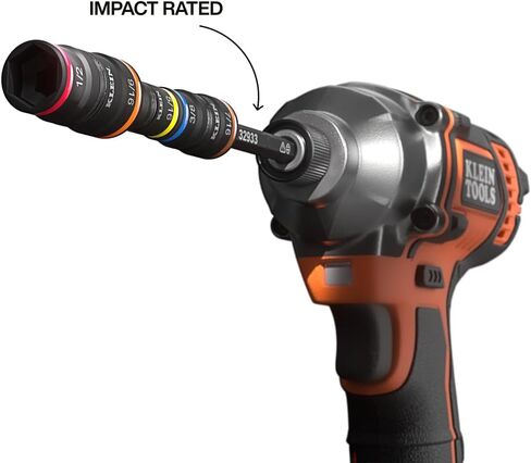 أدوات Klein 32914HD 14-in-1 مجموعة المقبس المقبس المصنفة ، وأحجام SAE و METR ، ومقبس مغناطيسي مع 12 برامج تشغيل سداسية وحامل بت ، ومقبض وسادة. in Kuwait