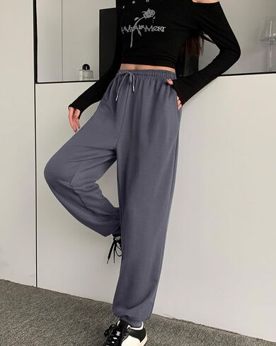 ASIMOON Womens Sweatpants with Pockets Loose Drawstring Joggers Pants Workout Casual Comfy Lounge Pants in Kuwait