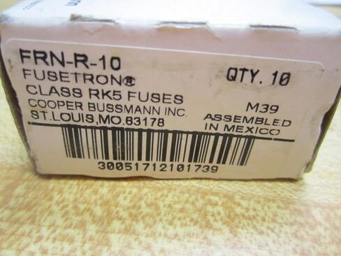 Bussmann FRN-R-10 فوسيترون الصمامات FRNR10 (حزمة 10) in Saudi Arabia