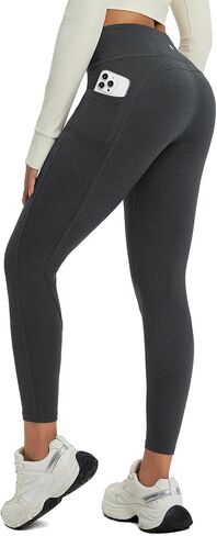 baleaf Womens 25" Petite Fleece Lined Leggings High Waisted Warm Thermal Winter with Pockets Snow Pants in Saudi Arabia