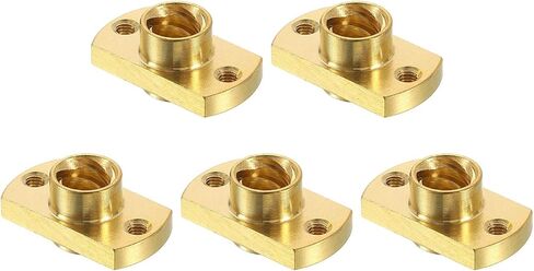 UXCELL 8PCS TR8X8 NUT SCRET BRASS NUT ، شبه منحرف NUT SCEME SCEME THREEL SCREEN in Saudi Arabia