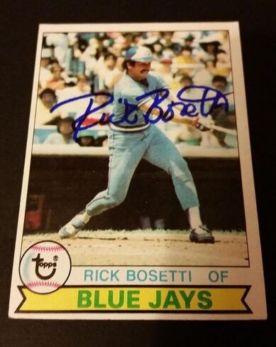 Rick Bosetti Jays 1979 Topps #542 Cardinals Authentic Motograph JG2 - بطاقات البيسبول الموقعة in Saudi Arabia