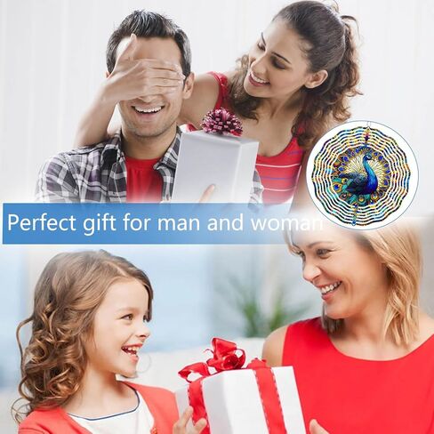 غزل الرياح اليعسوب ، الدوران ثلاثي الأبعاد للرياح المعلقة للرياح المعدنية من أجل الزخرفة ، زخرفة 10 بوصات زخرفة الدوران in Kuwait