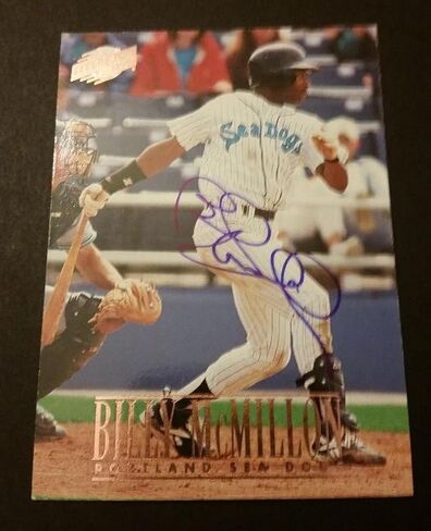 Billy McMillion Sea Dogs 1996 Fleer Excel #163 Sox Auth وقع توقيع M15 - بطاقات موقعة بالبيسبول in Saudi Arabia