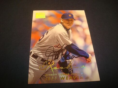 Jeff Weaver 2000 Skybox Premium #250 Tigers Dodgers وقعت على بطاقات البيسبول الموقعة MLB MLB in Saudi Arabia