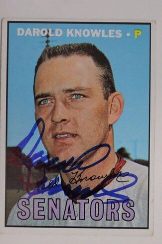 دارولد نولز السيناتورس أوريولز كاردينالز توقيع 1967 Topps #362 موقعة 16C - بطاقات موقعة للبيسبول in Saudi Arabia