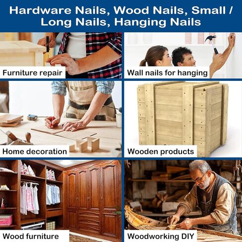Maozaa 3 Inch Hardware Nails, 50pcs Stainless Steel 304 Hanging Nails for Hanging Pictures, Long Wood Finishing Nails in Saudi Arabia