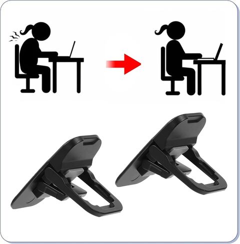 2 PCS Mini Keyboard Riser ، لوحات مفاتيح مزدوجة قابلة للتعديل قابلة للطي محمولة قابلة للطي Raiser Boards Stand Self-Admive Deficive Luff Luff Desk Ackitory لمعظم لوحات المفاتيح (أسود) in Saudi Arabia