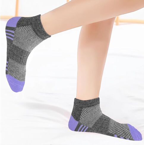 Bemeol Girls Socks 18 Pairs Ankle Socks for Girl Cotton Running Sports Athletic Low Cut Sock in Saudi Arabia