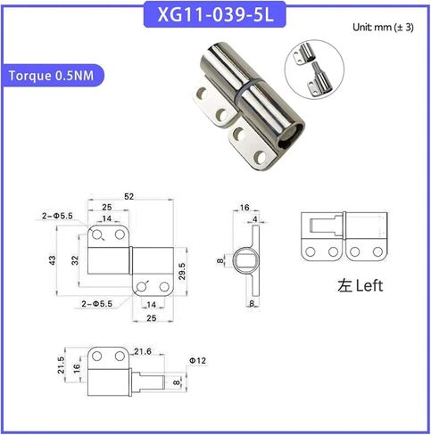 قابلة للفصل التخميد Hi Nge Zinc Alloy حزام الحمل الحامل 1pcs (XG11-039-5L) in Kuwait