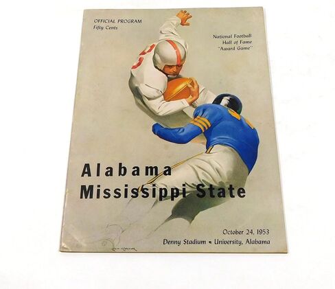 1953 Mississippi State at Alabama College Football Program 10-24-53 - College Programs in Saudi Arabia