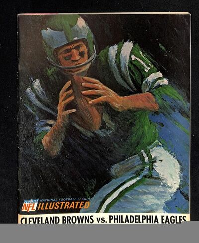 1966 Browns v Eagles Program 11/13 Cleveland Stadium Leroy Kelly 85679b31 - NFL Programs in Saudi Arabia