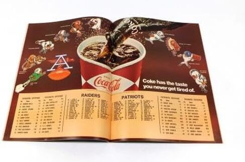 1968 Boston Patriots at Oakland Raiders AFL Football Program 10-6-68 - NFL Programs in Saudi Arabia