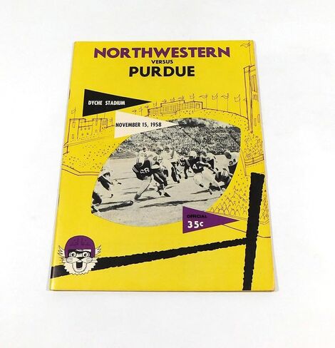1958 برنامج Northwestern vs Purdue College لكرة القدم 11-15-58-برامج الكلية in Saudi Arabia