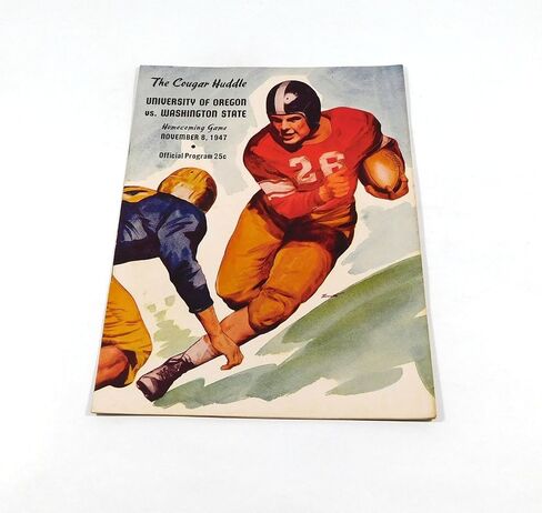 1947 Oregon at Washington State College Football Program 11-8-47 - College Programs in Saudi Arabia