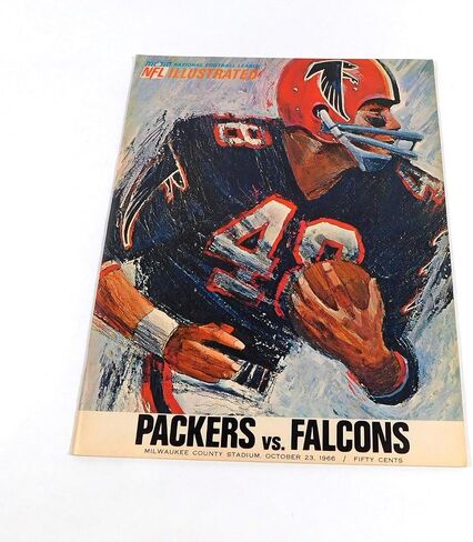 1966 Atlanta Falcons at Bay Packers NFL Football Program 10-23-66 - NFL Programs in Saudi Arabia