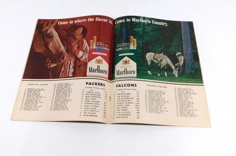 1966 Atlanta Falcons at Bay Packers NFL Football Program 10-23-66 - NFL Programs in Saudi Arabia