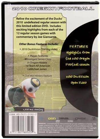 Oregon Ducks 2010 Season Football Season DVD () in Saudi Arabia