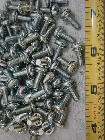 حزمة جديدة من مسامير الماكينة 10/32 × 1/2 Phillips Pan Head الصلب الداخلي الكثير من 50#4986 متعددة الأغراض مجموعة التماثيل المتشددة Wnyneh05089 in Saudi Arabia