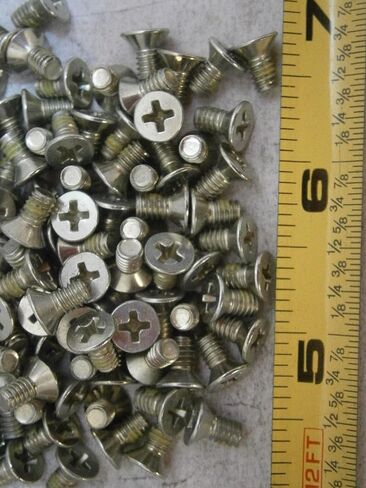 New Pack of Machine Screws #8/32 x 5/16" Phillips Flat Head Steel White Zinc Lot of 100#3841 Multi-Purpose Comprehensive Hardware Fastener Assortment Kit WnyNEH04851 in Saudi Arabia