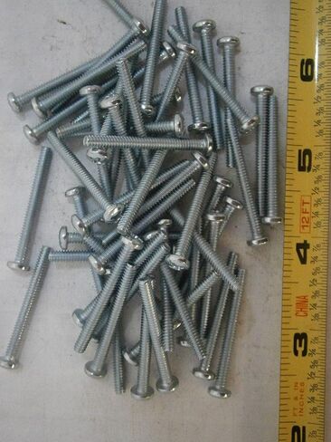 New Pack of Machine Screws 6/32 x 1-3/8 Phillips Pan Head Steel Trivalent Lot of 68#2970A Multi-Purpose Comprehensive Hardware Fastener Assortment Kit WnyNEH04001 in Saudi Arabia