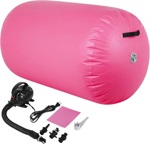 Inflatable Gymnastics Barrel Roller – Air Barrel Gymnastics Equipment for Back Handspring Training, Tumbling, Cheerleading & Yoga | Octagon Mat with Electric Pump for Home & Gym Use in Kuwait