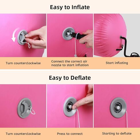 Inflatable Gymnastics Barrel Roller – Air Barrel Gymnastics Equipment for Back Handspring Training, Tumbling, Cheerleading & Yoga | Octagon Mat with Electric Pump for Home & Gym Use in Kuwait