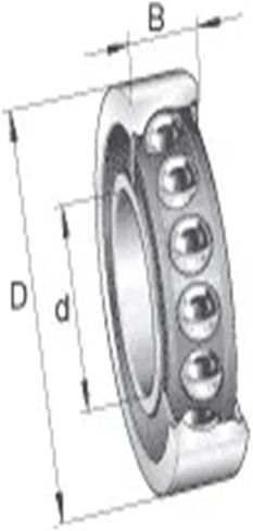 1pcs 15mm 7002ac p5 15x32x9 محامل كرة التلامس الزاوية للمغزل 7002AC ABEC-5 25 درجة زاوية تلامس in Saudi Arabia