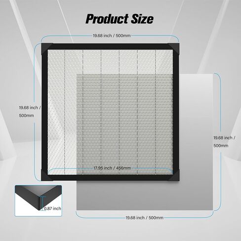 سرير ليزر Honeycomb Creality ، منصة قرص العسل مع لوحة الألومنيوم لشركة Laser Engraver و Cutter Machine ، 19.7 " * 19.7" in Kuwait