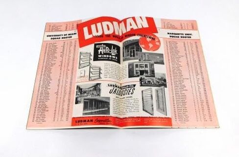 1952 Marquette at Miami Florida College Football Program 10-24-52 - College Programs in Saudi Arabia