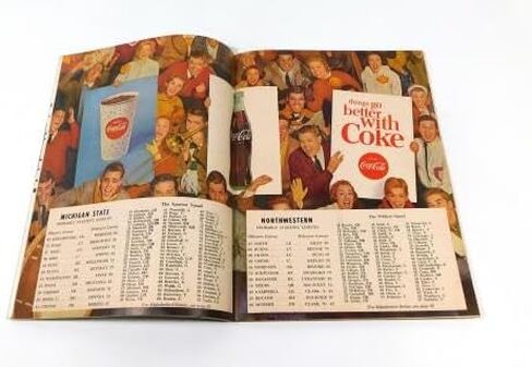 1964 Northwestern at Michigan State College Football Program 10-24-64 - College Programs in Saudi Arabia