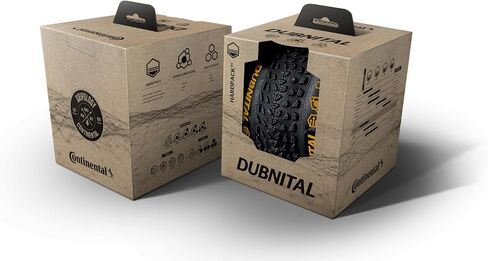 كونتيننتال Dubnital 29x2.40 Tubeless Ready Mountain Bike Tyre | 1 حزمة ، Fast & Grippy على التضاريس الصلبة ، E25 دراجة كهربائية مصنفة ، طي - مركب سريع ، غلاف درب ، أسود in Kuwait