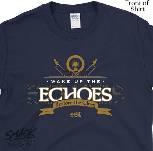 Smack Apparel Wake Up The Echoes T-Shirt for Notre Dame College Fans (SM-5XL) in Saudi Arabia