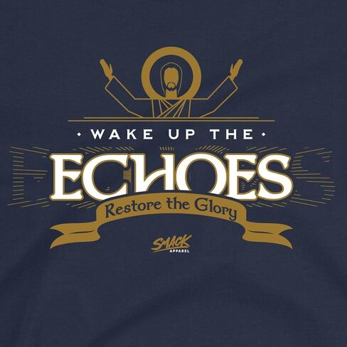 Smack Apparel Wake Up The Echoes T-Shirt for Notre Dame College Fans (SM-5XL) in Saudi Arabia