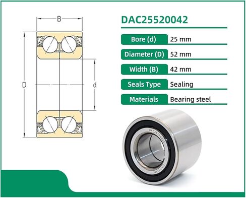 DAC25520042 25x52x42 713623590 713623480 DAC2552W KH10124 ADK88313 46860-76G01 4700323 43210-4A00AWheel Bearing in Saudi Arabia