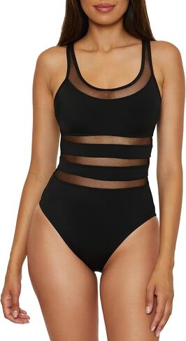 Women's Mesh One Piece Swimsuit, Adjustable, Bathing Suits in Kuwait