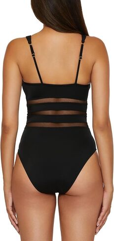 Women's Mesh One Piece Swimsuit, Adjustable, Bathing Suits in Kuwait
