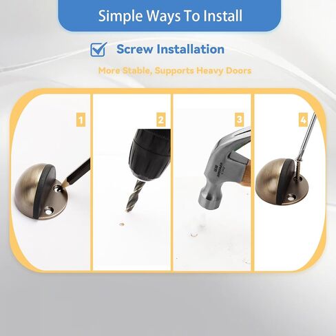 Floor Mounted Door Stops, Stainless Steel Door Stoppers for Floor, Floor Door Stop Mounted Half Moon, with Screws, for Hard Floor Concrete Floor(Silver,1 Pcs) in Saudi Arabia