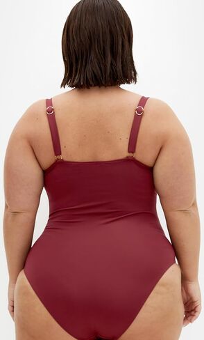 City Chic Women's Plus Size 1 Piece Swimsuit - Seville Underwire in Saudi Arabia