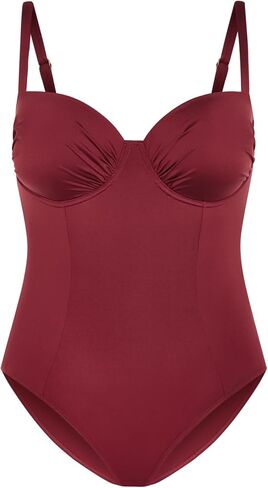 City Chic Women's Plus Size 1 Piece Swimsuit - Seville Underwire in Saudi Arabia