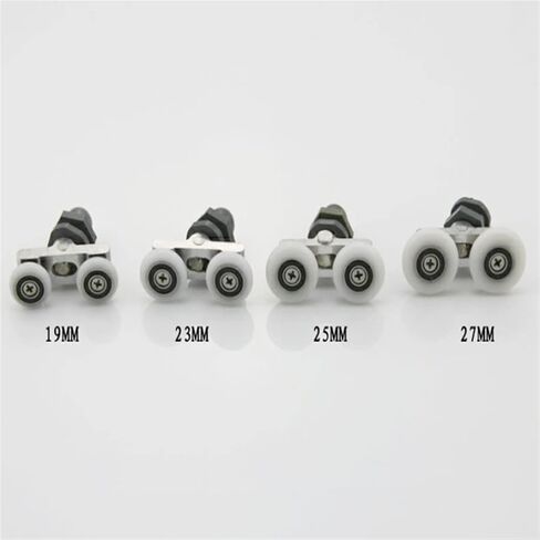 19 23 25 27mm Glass Sliding Door Swinging Double Wheel Pulley Bearing Rollers Runners Wheels 1Pcs(23mm) in Saudi Arabia